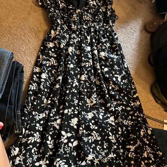 Converse black and white floral dress M - Picture 4 of 9